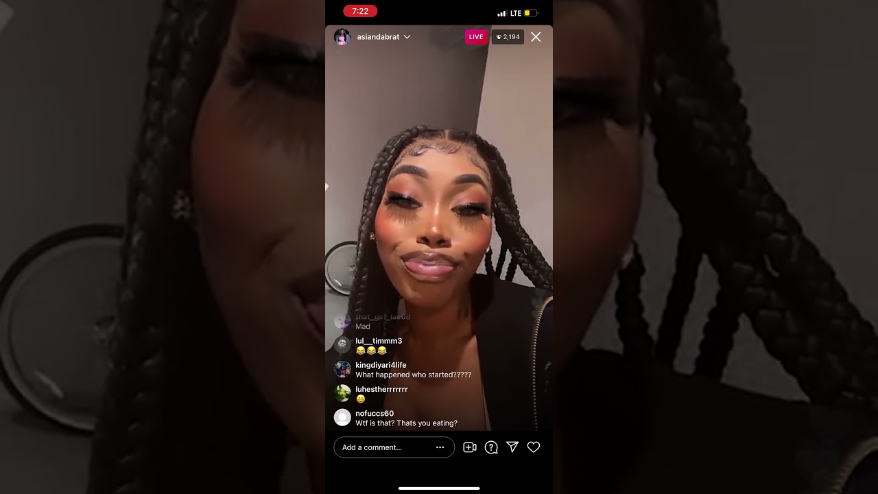 Asian Doll IG Live Taco Mukbang 🌮😂