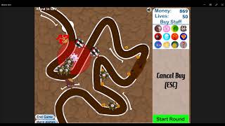 No Lives Lost (Track 2, Hard, Bloons Tower Defense 3 Challenge)