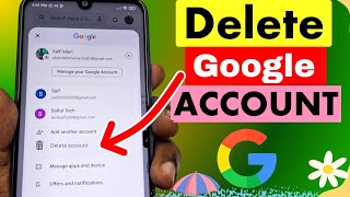how to delete google account permanently on android 2024