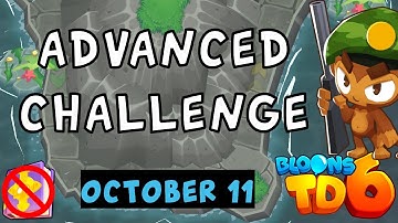 Bloons TD 6 Advanced Challenge | Underatet Tower | No MK No Powers Used | October 11 2023