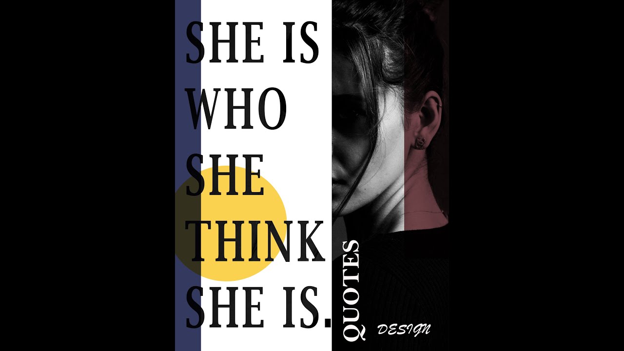 QUOTES POSTER DESIGN IN PHOTOSHOP !!