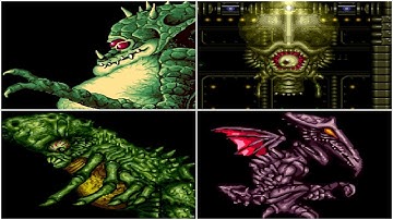 Super Metroid - All Bosses and Ending