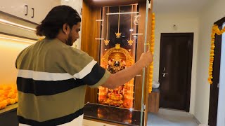 Ghar ek Mandir2 @Karim @glasswork @glass @profile Dor @Mandir @LEDmirror @led @mirror @luxury @flat