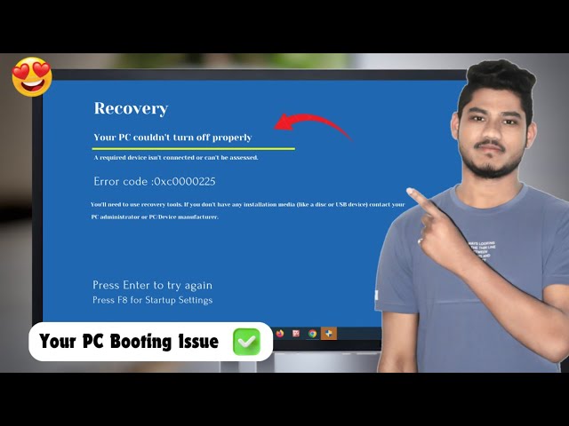Solved Your PC Couldn't Turn Off Properly Error Code