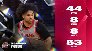Daishen Nix Posted 44 PTS, 8 REB, 8 AST In Wild OT Win For Vipers!