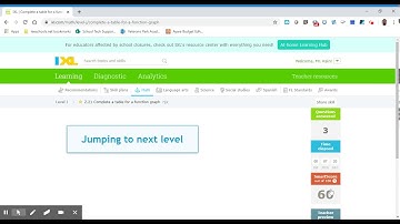 8th Grade IXL Complete a table for a function graph 7EK