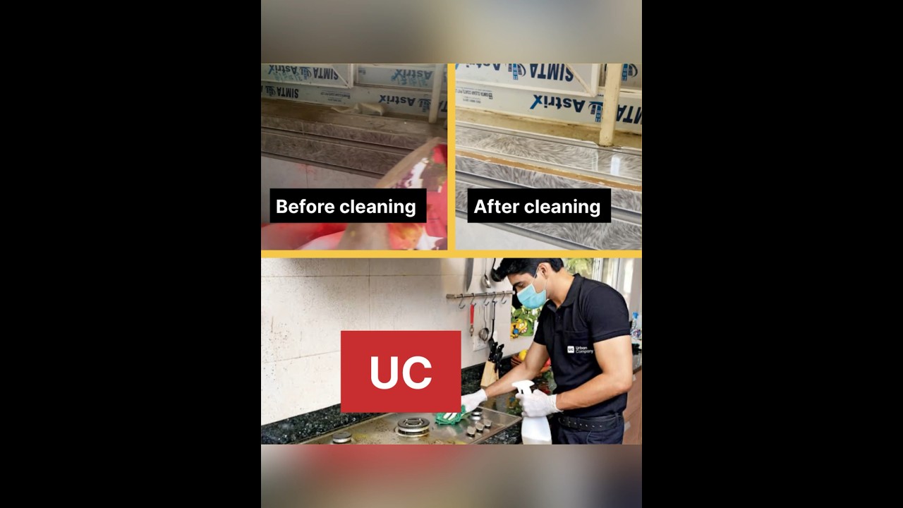 Easy step to clean complete kitchen urbanclap creativemoments short YouTube