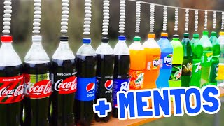 HUGE EXPERIMENT: Soda vs Mentos