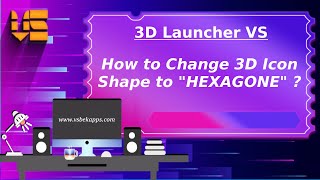 3D Icon Shape to HEXAGONE - 3D Launcher Vs screenshot 1
