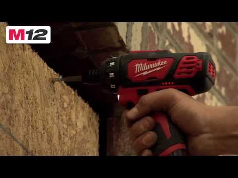 Шурупокрут акумуляторний MILWAUKEE M12 BD-0 (30 Нм) (каркас), видео 1
