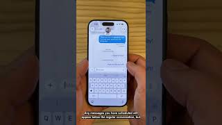 How to schedule a text message for the future
