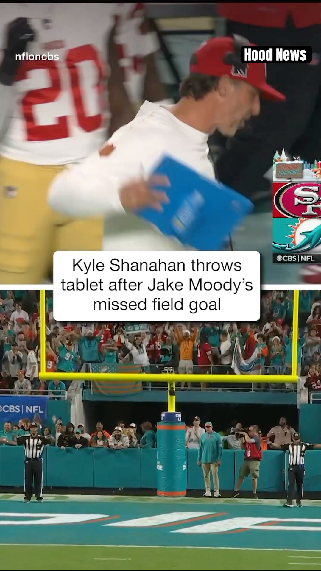 He threw a tablet #hoodnews #kykeshanahan #49ers #coach #coaching #omg #how #wow #tantrums #wtf #nfl