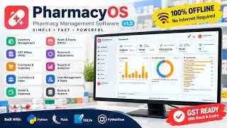 💊 PharmacyOS v1.0 — Offline Pharmacy Management Software | Python Desktop Application screenshot 4
