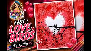     A Beautiful Love Birds Painting 🐦 Romantic Handmade Wall Decor Idea” || 2026 screenshot 4