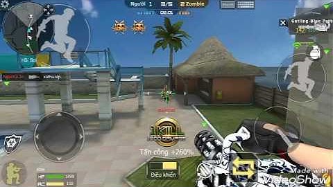 Cf Lengends - Cầm Gatling-Blue Pottery chơi zombie Map khu nghĩ dưỡng