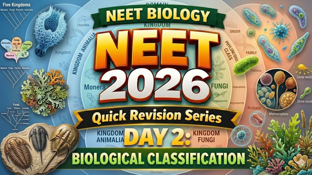 NEET Biology 2026 | Biological Classification One Shot | Quick Revision Series Day 2 | NCERT | #neet