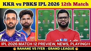 KKR vs PBKS Dream11 Prediction| KKR vs PBKS Today Match Prediction| IPL 2026 Match 12 screenshot 1
