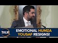 Humza yousaf resigns as snp leader in emotional press conference