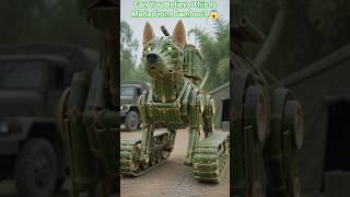 bamboo robot dog 😱 Military Beast Made From Bamboo #shorts #bamboocraft #bambooart