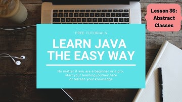 Java#36 | Abstract Classes | Learn java the easy way