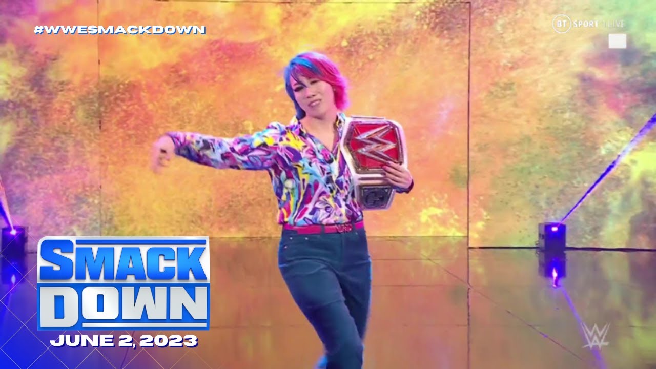 Asuka entrance as the new Raw Women's Champion WWE SmackDown, June 2, 2023 YouTube