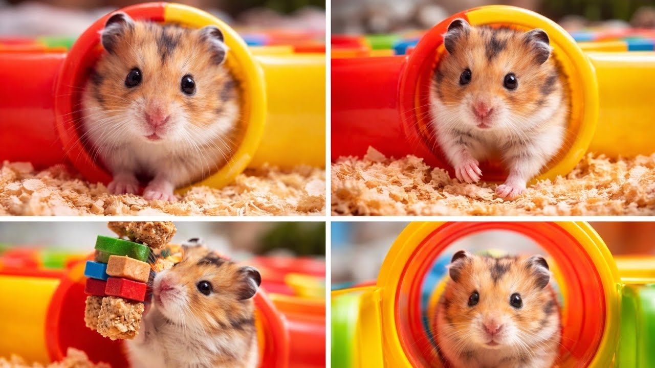 Tiny Garden, Big Energy! Hamster Wheel & Snack Adventure