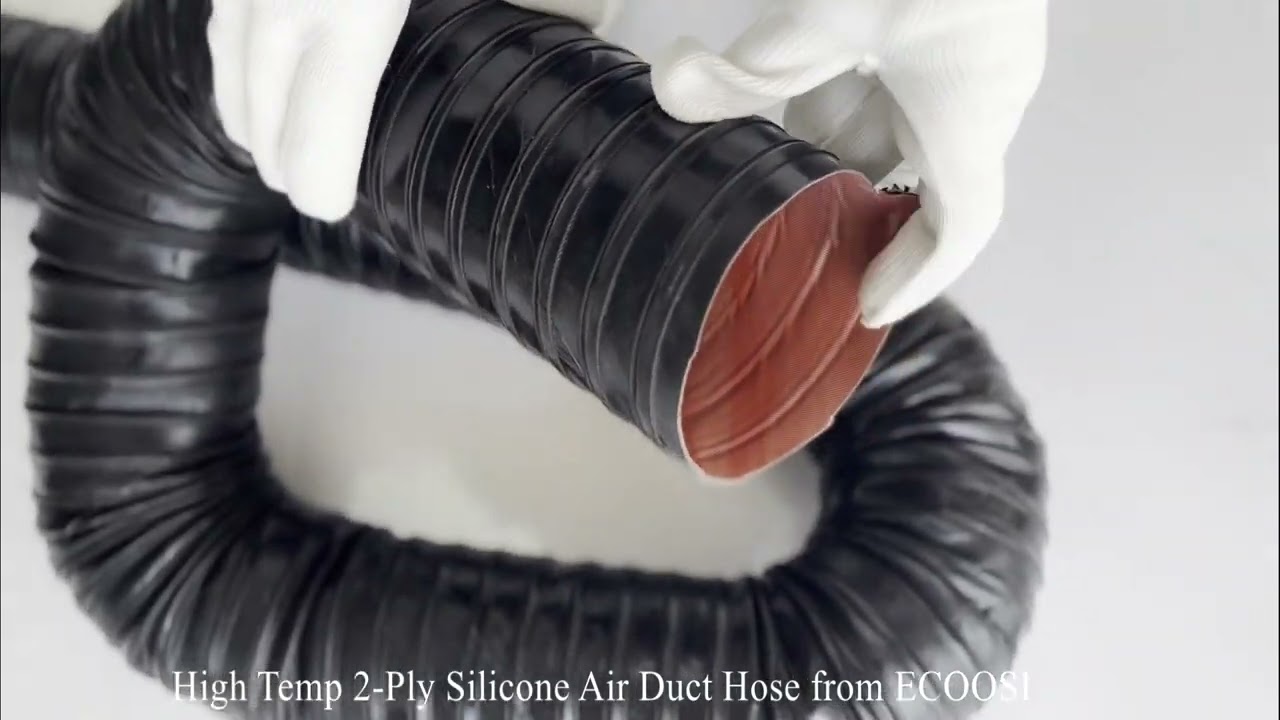 High Temp 2 Ply Silicone Brake Air Ducting Hose from ecoosi industrial co., ltd.