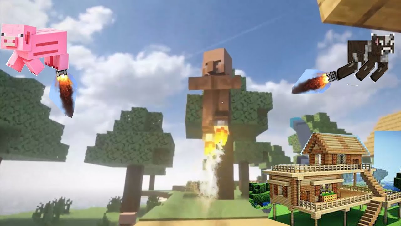 BLOWTORCH vs Realistic Minecraft Village in TEARDOWN - YouTube