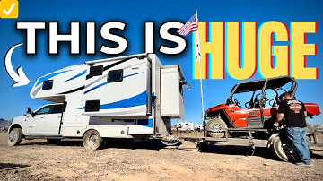 👨‍👩‍👧‍👧 PROTOTYPE FLATBED TRUCK CAMPER // RIG TOUR - Triple Slide Flatbed Truck Camper