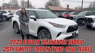 2025 Toyota Highlander Hybrid 25th Limited Edition (Wind Chill