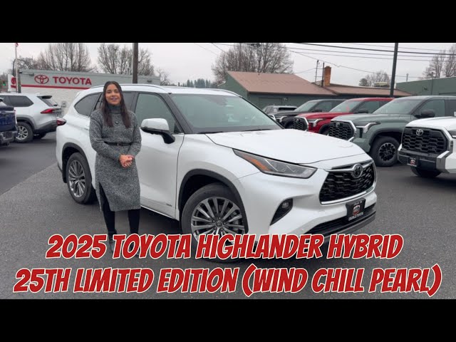 2025 Toyota Highlander Hybrid 25th Limited Edition (Wind Chill