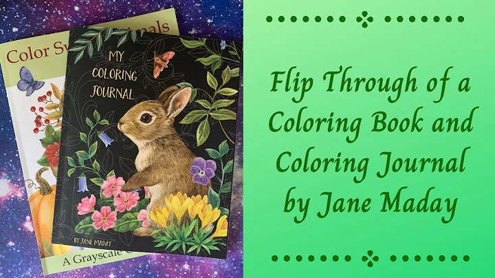 Flip Through of a Coloring Book and Coloring Journal by Jane Maday