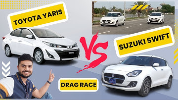 New Suzuki Swift Vs Toyota Yaris 1.3 Drag Race | Swift Vs Yaris Race