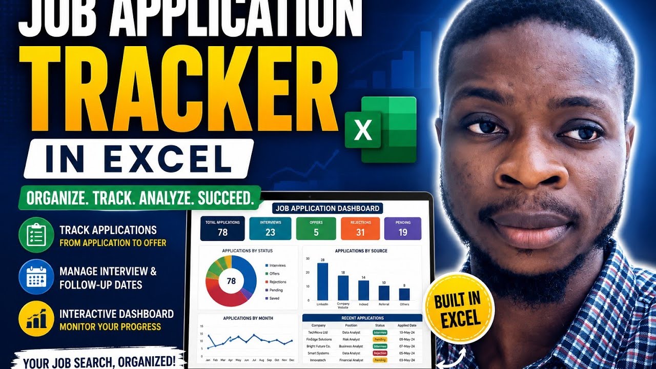 Job Application Tracker - Advanced Microsoft Excel 