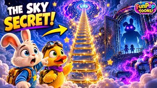 The Sky Secret Above the Clouds ☁️ Something Strange Found by FunPop Toons!