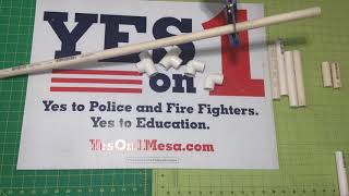 Recycled Campaign Sign tutorial for rallies