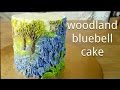 Buttercream oil painting #1 - How to make a buttercream bluebell cake