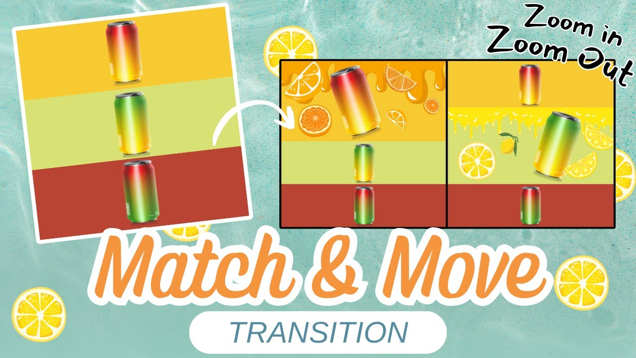 Zoom In Zoom Out Transition Effect | Canva Video Tutorial (Match & Move ...