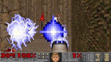 Doom II Hell on Earth Map29 UV Speed in 1m38s by Laurent Sebellin