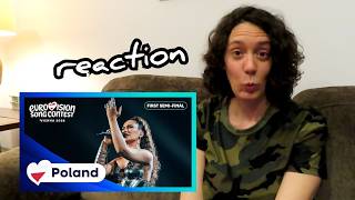 Eurovision 2026 POLAND reaction - Alicja Szemplińska "Pray" LIVE at Semi Final 1
