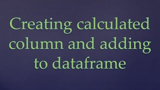 R Programming|| Creating and adding calculated column to dataset / dataframe|| Dataset and Dataframe R Programming|| Creating and adding calculated column to dataset / dataframe|| Dataset and Dataframe