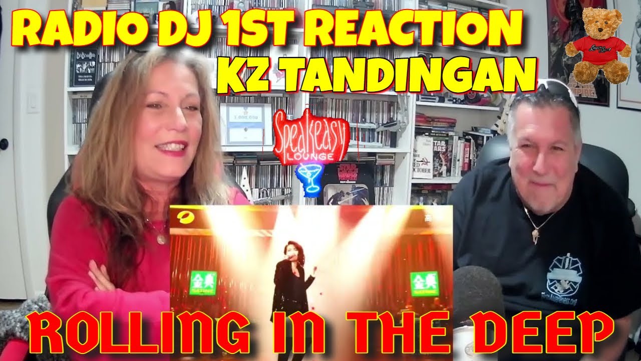 Удивительная RADIO DJ First KZ TANDINGAN Reaction-ROLLING IN THE DEEP Adele Cover 