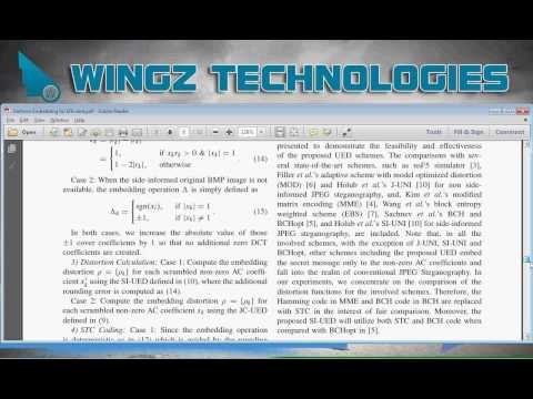 IEEE 2014 Uniform Embedding for Efficient JPEG Steganography