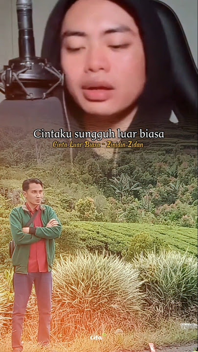 Cinta luar biasa zinidin Zidan.