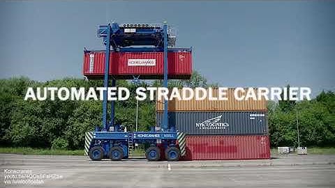 Straddle carrier a freight-carrying vehicle that can load without the assistance of cranes. #shorts