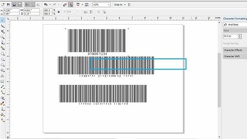 Creating Bar Code in Corel draw