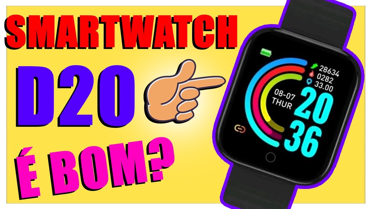 Relógio Digital. Smartwatch D20 Y68 Pro Inteligente