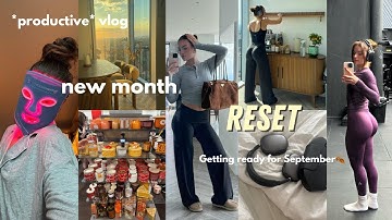 NEW MONTH RESET🍂 | resetting for September, autumn shopping, monthly planning *productive* vlog