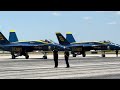 Blue angels 16 arrival at sfb for the 2024 orlando air show