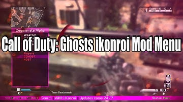 Call of Duty: Ghosts ikonroi Mod Menu TU 17 + download